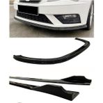 OMGarage Vw Polo 2014-2017 Leon Tip 3 Prç Ön ve Siyah Şeritli Yan Marşpiyel Set