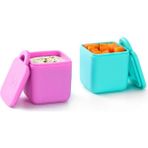 Omiebox Bento Kutusu Iç Bölme Kapları 2li Pembe ve Turkuaz