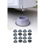 omilife 16'lı Beyaz Beyaz Eşya Altlığı Titreşim Önleyici Yükseltici Ayak Çamaşır Makinesi Pedi 7 cm