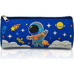 Omilife Astronot Tasarımlı Pvc Kalem Kutusu – Dayanıklı Silikon Yapı, Çocuklar Için Şık ve Pratik Saklama Kutusu, Çevre Dostu ve Uzun Ömürlü - 1 Adet - Mavi