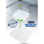 Omilife Beyaz Dekoratif Kare Koku Önleyici Lavabo Gider Kapatıcı Dekoratif Banyo Küvet Gider Tıkacı 13,3 cm