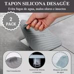 Omilife Koku Böcek Önleyici Gider Kapağı, Silikon Drenaj Tıkacı, Gider Koruyucu Tıpa, Banyo, Mutfak, Balkon, Lavabo İçin Uyumlu Su Sızdırmaz Gider Tıkacı 15 * 15 Cm Siyah