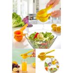 Omilife Plastik Pratik Narenciye Limon Portakal Meyve Sıkacağı Büyük Boy Mutfak Aparatı