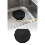 omilife Siyah Evye Kapağı Lavabo Kötü Koku Giderici Önleyici Silikon Mat Sızdırmaz Lavabo Tıkacı Lavabo Tıpa