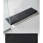 Omilife Siyah Uzun Silikon Kötü Koku Önleyici Mat Gider Kapağı Tıpası – Banyo, Mutfak ve Balkon Lavabo Gider 37x11 cm