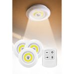 omilife Uzaktan Kumandalı LED Lamba 3lü Set Yapışkanlı Kablosuz Pilli Dolap İçi Gece Aydınlatma