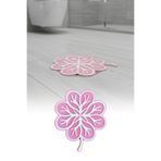Omilife Yaprak Model Gider Koku Önleyici Silikon Mat – Banyo Mutfak Balkon Lavabo Gider Kapağı 16X16CM - PEMBE