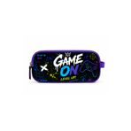 omix Game On Çift Bölmeli Kalemlik – Mor Siyah Gamer Serisi