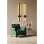 ömka design Modern Pilli 2'li Siyah Günışığı Led Aplik Pil Hediyeli