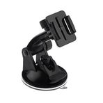 ommi® – GoPro Hero 1 2 3 3 + 4 SJCAM SJ4000 sj5000 için montaj tabanında ayarlanabilir vantuz tutucu – Ön cam akvaryum için – Siyah