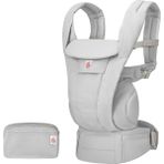 Omni Deluxe Cotton (Pearl Grey) 4 Farklı Taşıma Pozisyonlu Ergonomik Kanguru, 0-4 Yaş Yeni Doğa
