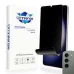 Omnifense Galaxy S23 Plus Gizlilik Ekran Koruyucu Yumuşak Film [2 Paket] ve Temperli Cam Kamera Lens Koruyucu [1 Paket], Kılıf Dostu [Destek Parmak İzi Kilidi], Samsung S23+ (6,6 inç) için 2 Yönlü Anti Casus Gizlilik Koruması