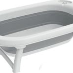 Omnipazar Ak-729 Katlanır Bebek Yıkama Banyo Küveti Beyaz - Gri