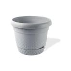 Omnipazar KRS-342 Dekoratif Inci Bitki Çiçek Saksı Takımı 2.2 Litre No 2 - Gri