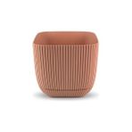 Omnipazar KRS-382 Dekoratif Plastik Mercan Kare Saksı 0.67 Litre No 2 - Pembe