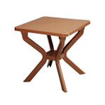 Omnipazar Mt-gf235 Prima Isola Plastik Kare Bahçe Balkon Masa 70x70 Cm Çok Renkli