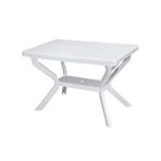 Omnipazar Mt-gf240 Prima Roccia Plastik Dikdörtgen Bahçe Balkon Masa 70x110 Cm Çok Renkli