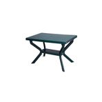 Omnipazar MT-GF240 Prma Roccia Plastik Dikdörtgen Bahçe Balkon Masa 70x110 cm