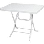 Omnipazar Mt-Gfm210 Picnic Plastik Dikdörtgen Katlanır Bahçe Balkon Masa 60X85 Cm Beyaz