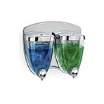 Omnipazar Omnisoft Fls F038 İkiz Sıvı Sabunluk Krom Kaplama 350+350 Ml Çok Renkli