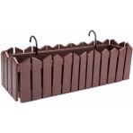 Omnipazar OZN-616 Efes Askılı Balkon Saksı Takımı 9 Litre No:2 - Kahverengi