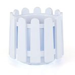 Omnipazar SO-İS04 İstanbul Dekoratif Yuvarlak Saksı 14,1 lt No 4 Beyaz (01001)
