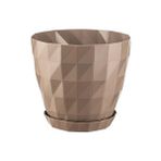 Omnipazar So-Krt4 Dekoratif Kristal Saksı Takımı 3.25 Litre No 4 - Mocha