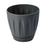 Omnipazar SO-P002 Papatya Saksı Takım 1,5 Litre No 2 - Antrasit