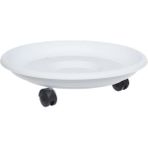 Omnipazar SO-TT03 Tekerlekli Saksı Tabağı No 3 - Beyaz