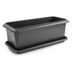 Omnipazar SO-V691 Tabaklı Villa Bahçe Saksı Takımı 39 Litre No 1 - Antrasit