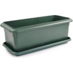 Omnipazar SO-V692 Tabaklı Villa Bahçe Saksı Takımı 62 Litre No 2 - Yeşil