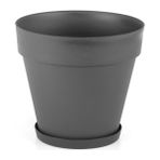 Omnipazar SO-YS05 Yalı Saksı Tabaklı 10 Lt No 5 - Antrasit