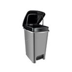 Omnipazar Srl-3030 Slim Pedallı Plastik Çöp Kovası İç Kovalı 40 Lt Çok Renkli