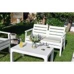 Omnipazar SY-2492 Solemare 2'li Bahçe Oturma Grubu Koltuk Takımı - Beyaz