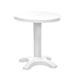 Omnipazar SY-2565 Beyaz Yuvarlak Plastik Masa 60x72 cm 77845