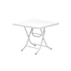 Omnipazar SY-2572 Beyaz Kare Plastik Katlanır Masa 80x80cm 64703