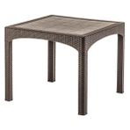 Omnipazar SY-2574 Kahverengi Rattan Kare Masa 50383