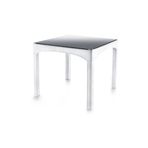 Omnipazar SY-2576 Beyaz Rattan Kare Kapalı Camlı Temperli Masa 82439