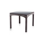 Omnipazar SY-2576 Kahverengi Rattan Kapalı Temperli Camlı Masa Kare 71008