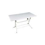 Omnipazar Sy-2577 Beyaz Dikdörtgen Plastik Katlanır Masa 70X120cm
