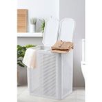 Omnipazar Sy-4632 Smart Duo İki Bölmeli Kirli Çamaşır Sepeti 84 Litre Çok Renkli