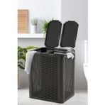 Omnipazar Sy-4632 Smart Duo İki Bölmeli Kirli Çamaşır Sepeti 84 Litre