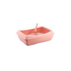 Omnipazar SY-5081 Küçük Açık Evcil Hayvan Kedi Tuvaleti - Pembe