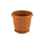 Omnipazar SY-5701 1 Lt Plastik Ürgüp Saksı Takım No 1 - Kahverengi