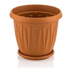Omnipazar SY-5702 2,3 Lt Plastik Ürgüp Saksı Takımı No 2 - Kahverengi