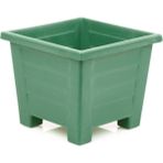Omnipazar SY-5848 Dekoratif Plastik Kare Ayaklı Saksı 30 Litre No 5 - Yeşil