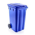 Omnipazar Sy-6510 Tekerlekli Kapaklı Plastik Çöp Konteyneri 240 Lt Çok Renkli