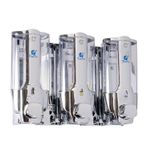 Omnipazar Xinda ZYQ138ST Sıvı Sabun ve Şampuan Dispenseri 3'lü Krom 3X380 ml