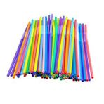 Omnisoft Karışık Renkli Körüklü Frozan Pipet 50'li Paket Çok Renkli