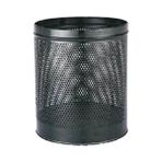 Omnisoft PLX 3700-1 Metal Masa Altı Delikli Çöp Kovası Siyah